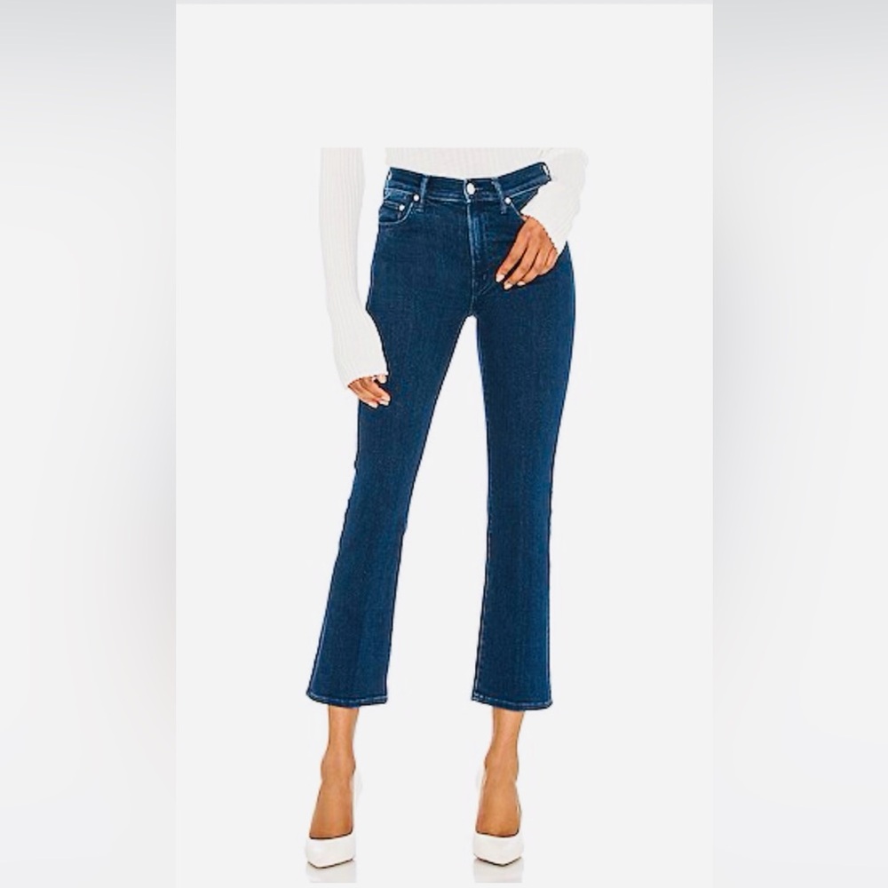 🔥MOTHER Jeans 🔥NEW The Insider Ankle Dark Blue Flare s26 price firm!